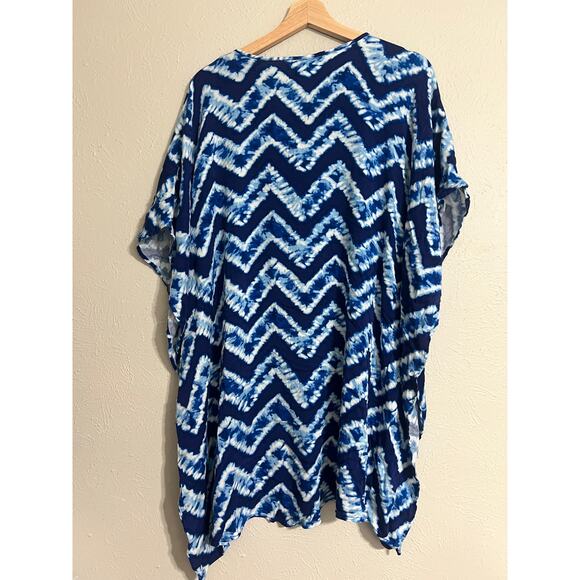 Reaction Kenneth Cole Tie Dye Swim Coverup Medium - Picture 2 of 4